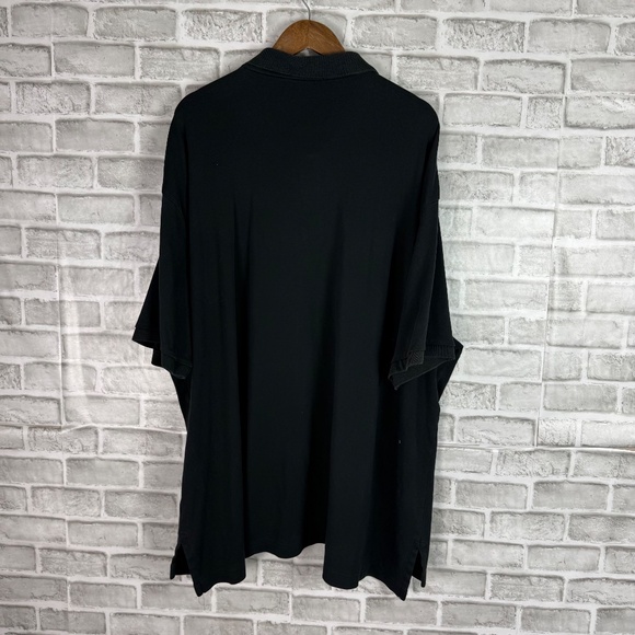 Polo Ralph Lauren Solid Black & Red Pony Collared Polo Shirt Mens BIG 4XB - Picture 4 of 8